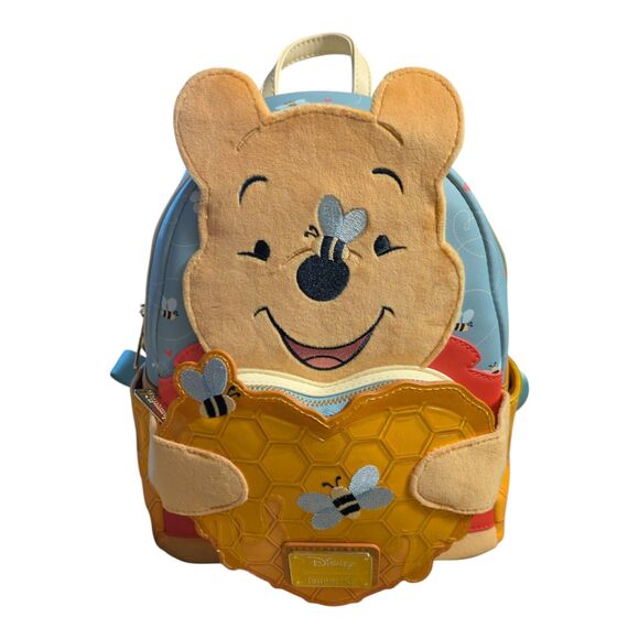 Loungefly Disney Winnie the Pooh Scented Mini Backpack Honey Pot Bee New Tags